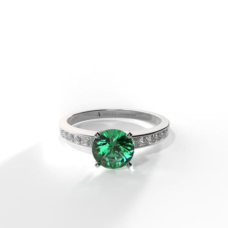 Anillo estambul 0,50 cts al carre