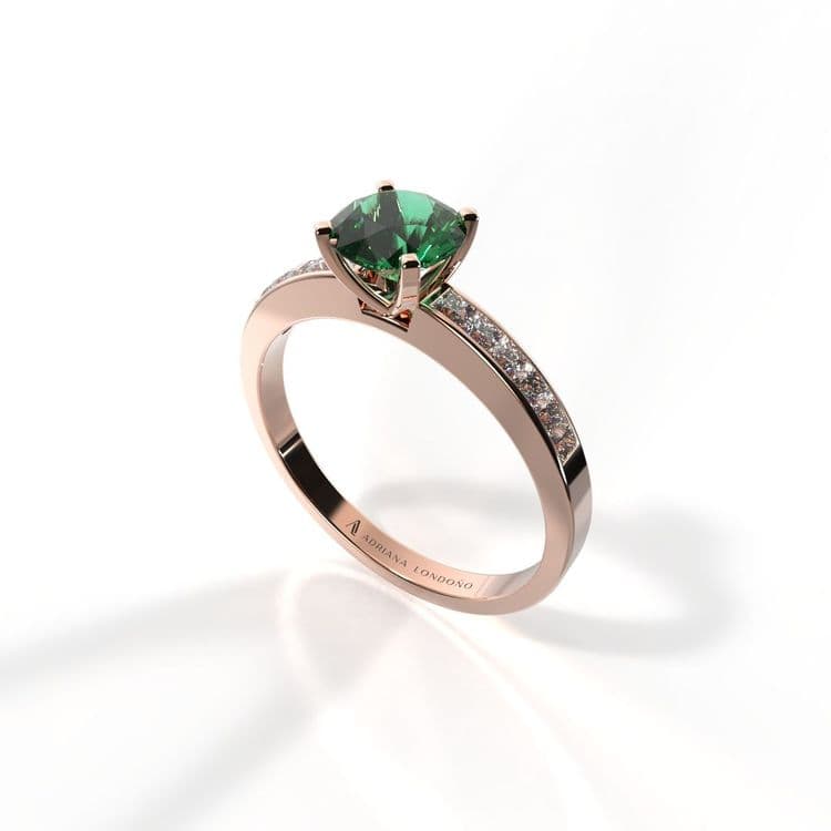 Anillo estambul 0,50 cts al carre