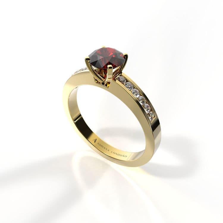 Anillo estambul 0,50 cts al carre