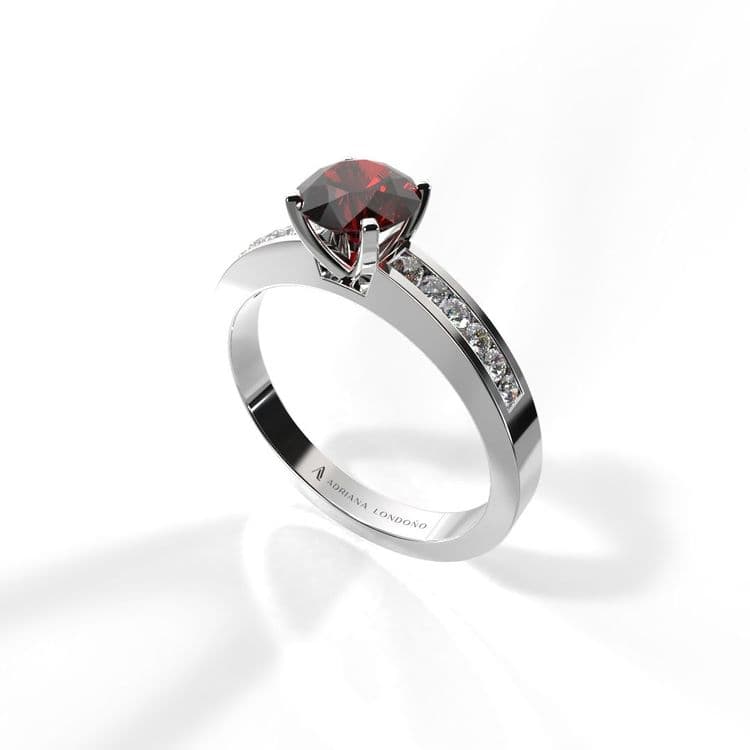 Anillo estambul 0,50 cts al carre