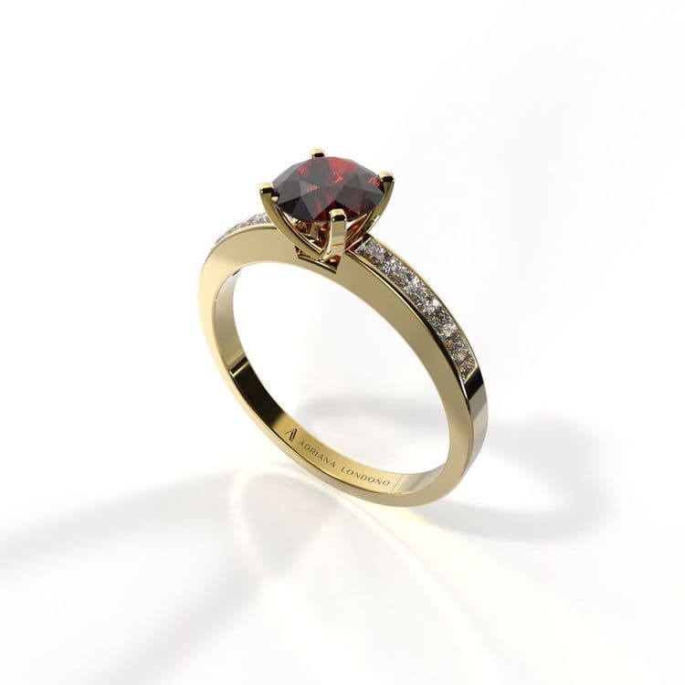 Anillo estambul 0,50 cts al carre