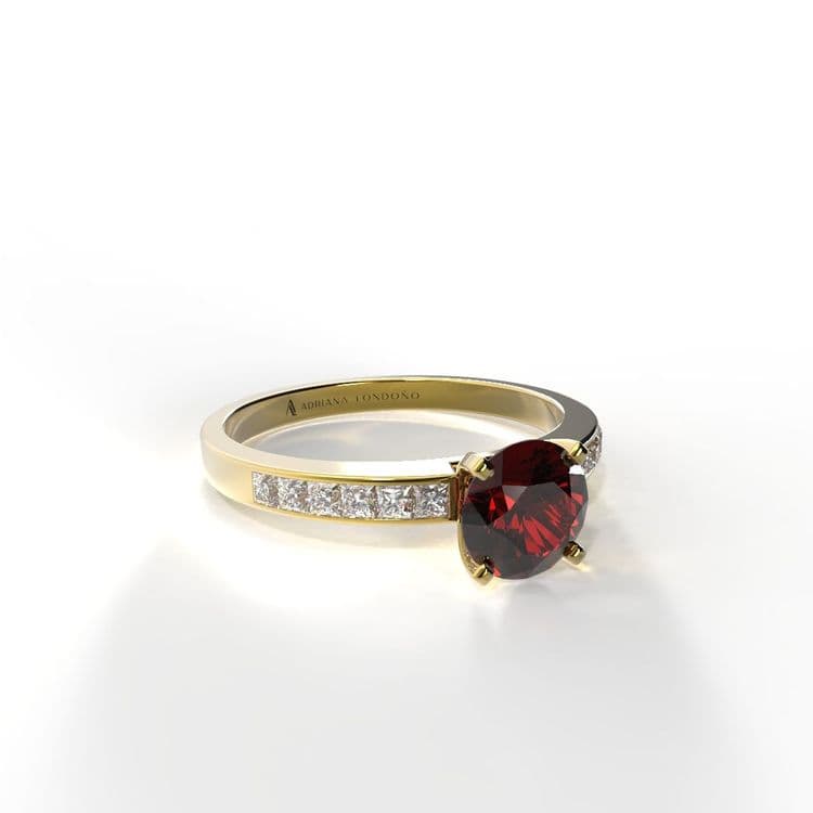 Anillo estambul 0,50 cts al carre