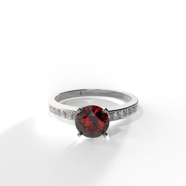 Anillo estambul 0,50 cts al carre