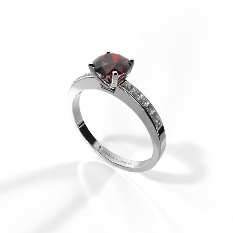 Anillo estambul 0,50 cts al carre