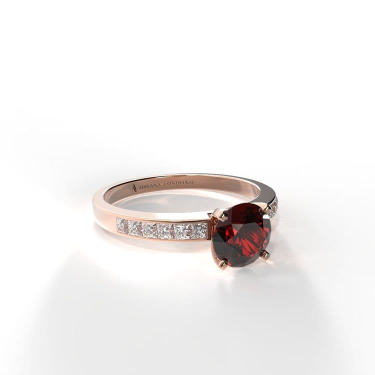 Anillo estambul 0,50 cts al carre