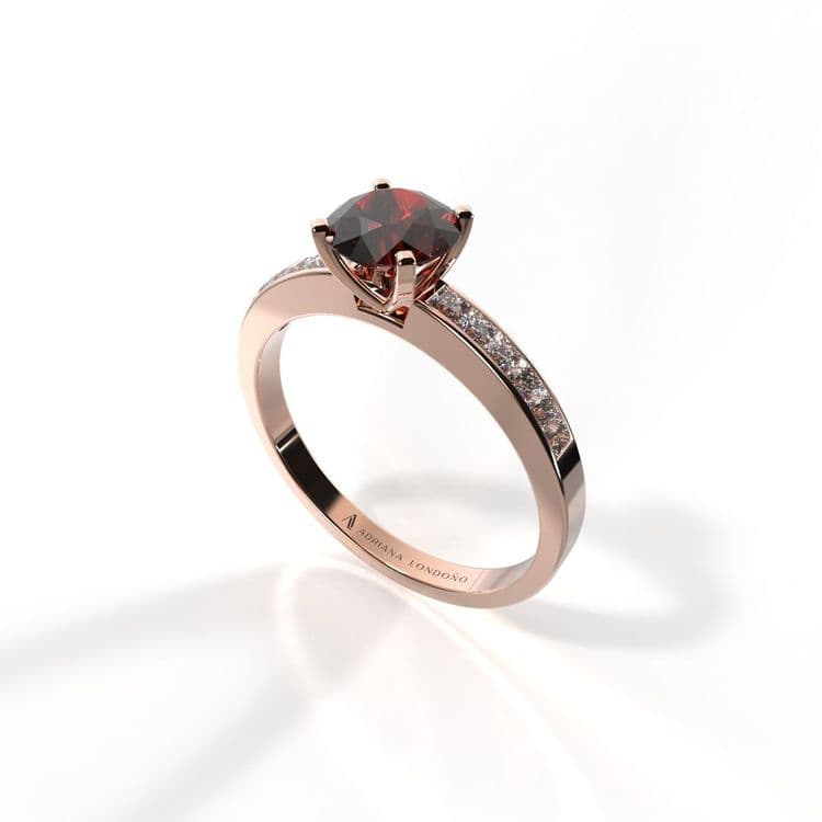 Anillo estambul 0,50 cts al carre