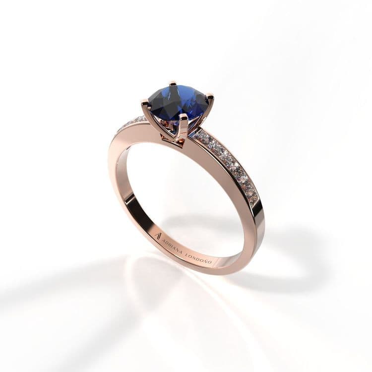 Anillo estambul 0,50 cts al carre