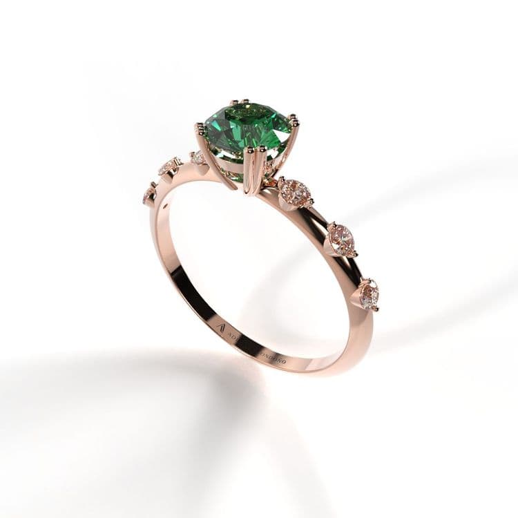 Anillo denver 0,50 cts