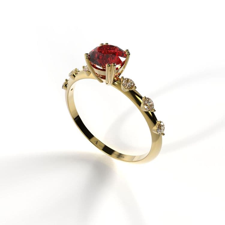 Anillo denver 0,50 cts