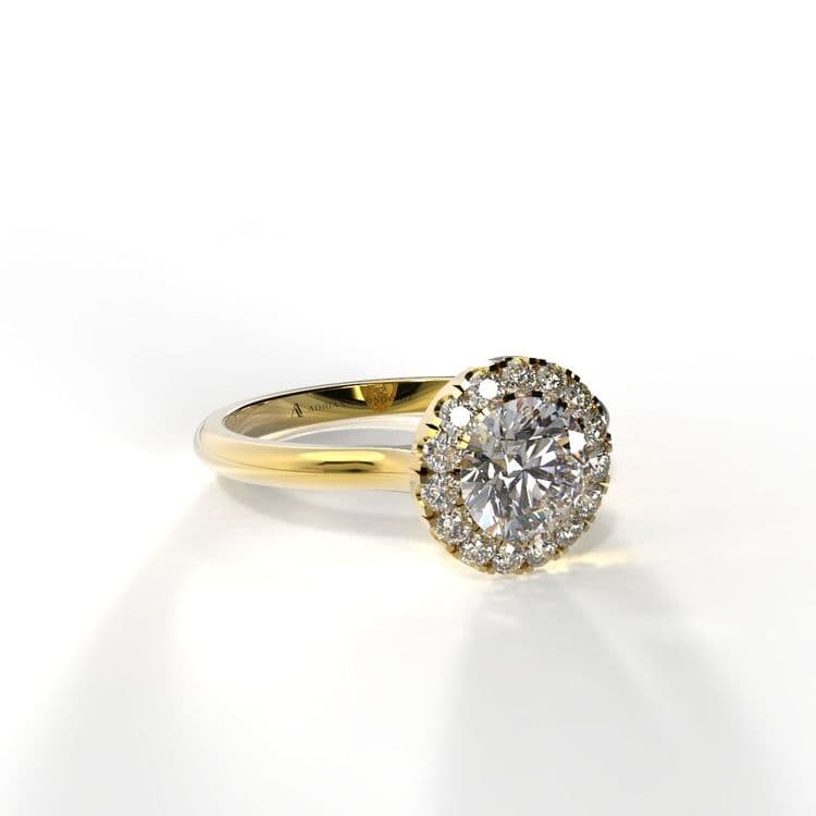 Anillo halo queenstown 0,50 cts