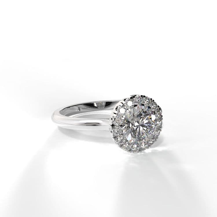 Anillo halo queenstown 0,50 cts