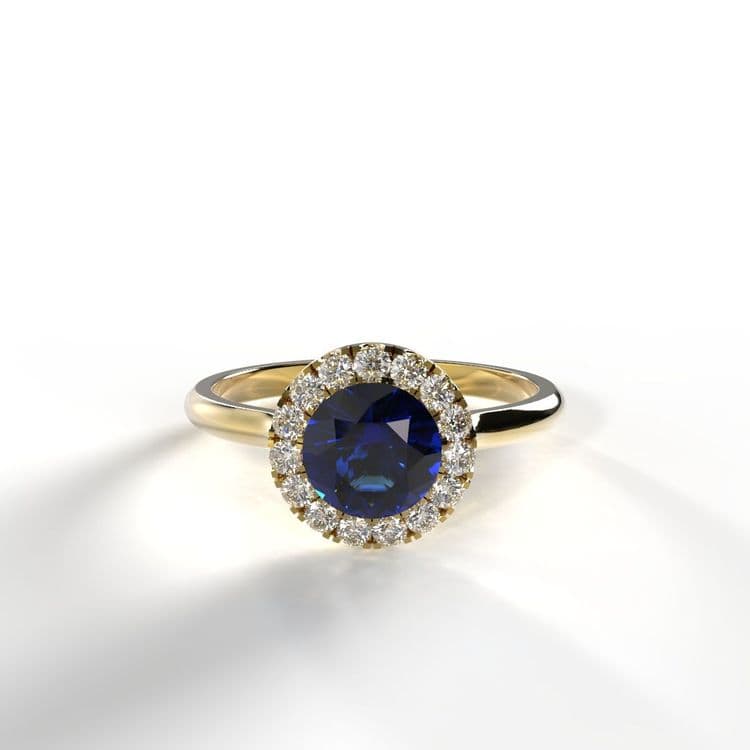 Anillo halo queenstown 0,50 cts