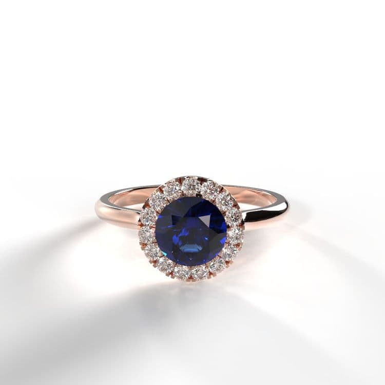 Anillo halo queenstown 0,50 cts