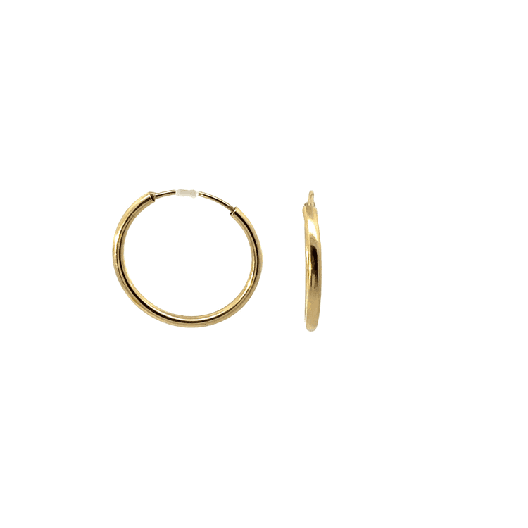 Candongas tubulares lisas 16.5mm