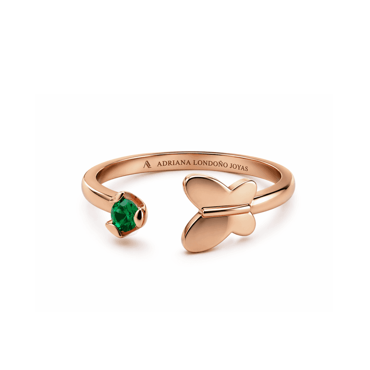 Anillo mariposa 0,10 cts