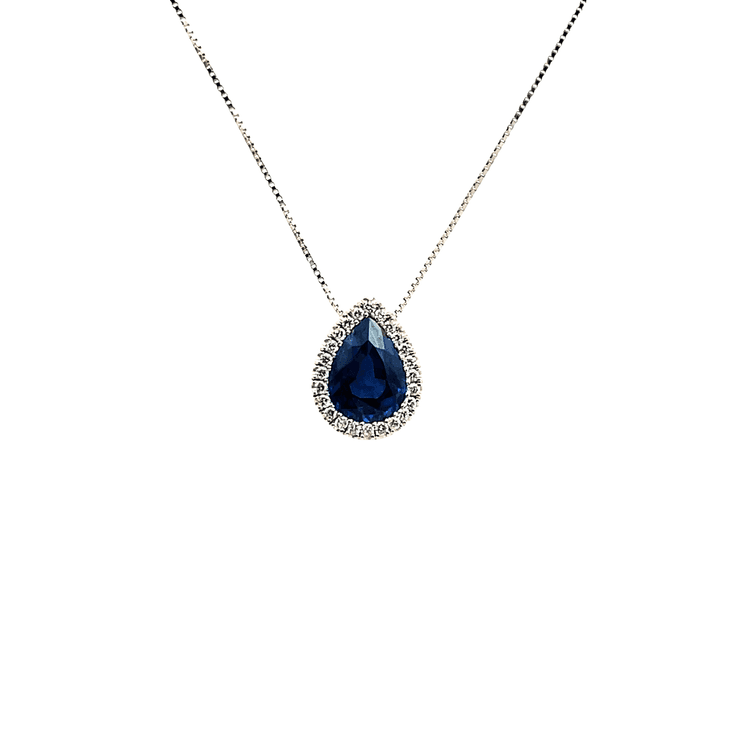 Collar zafiro gota 1,05 cts