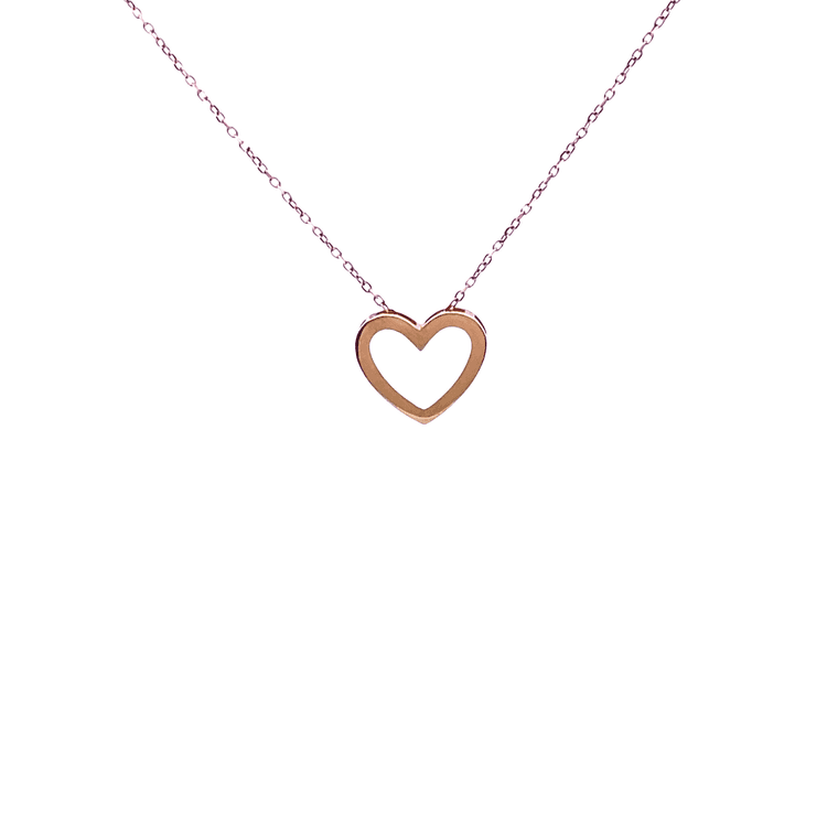 Collar dije corazón pasante