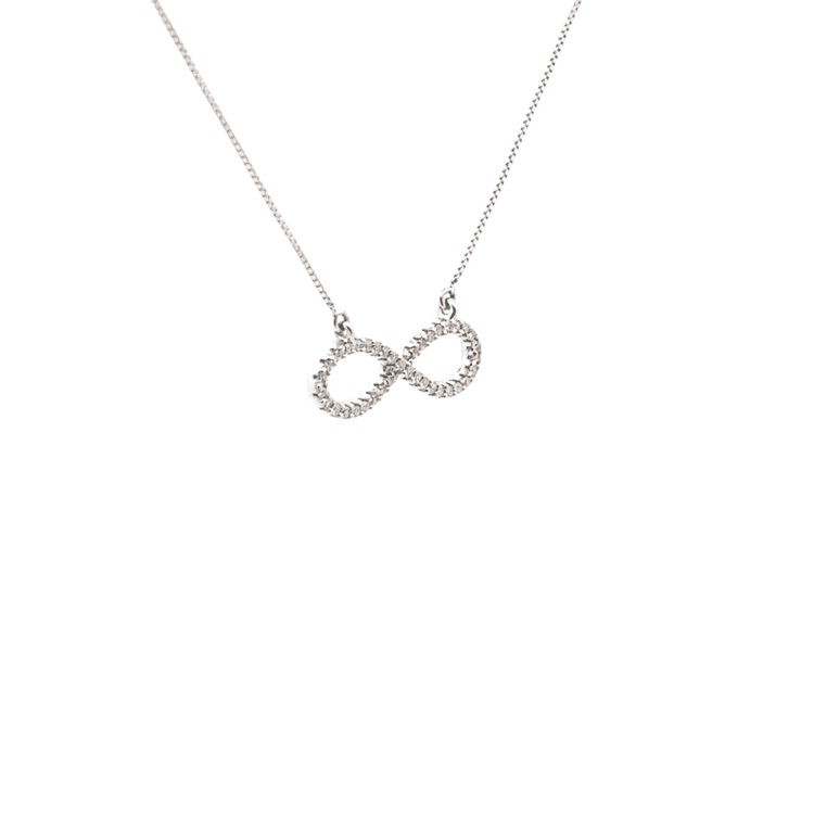 Collar dije infinito diamantes