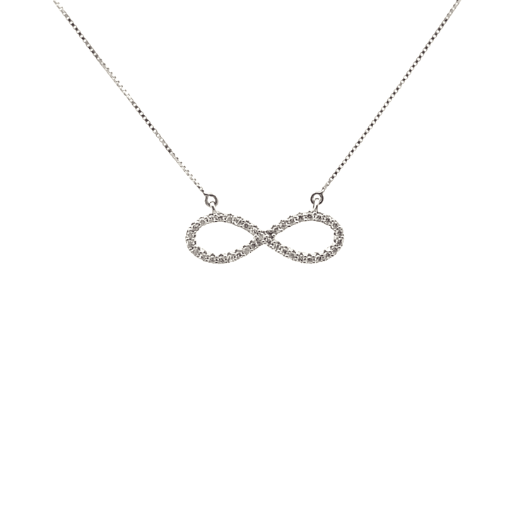 Collar dije infinito diamantes