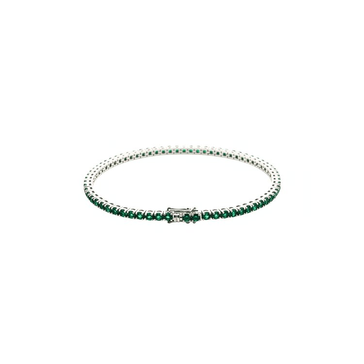 Pulsera tenis esmeraldas