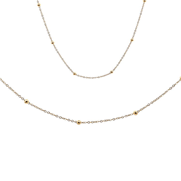 Cadena rolo con bolitas 45 cm