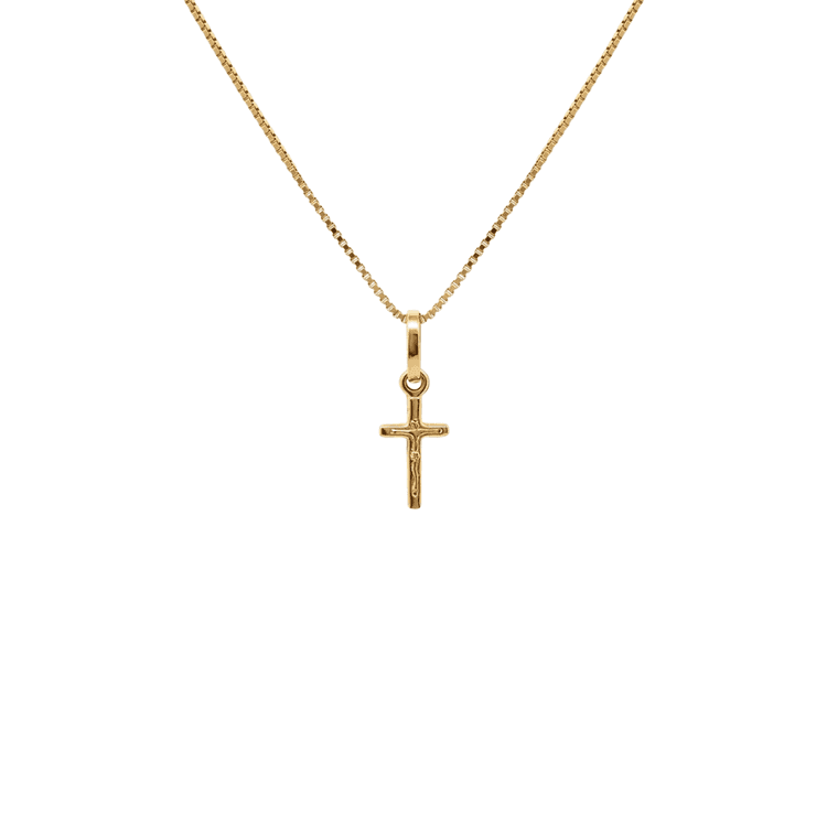 Dije cruz mini con cristo