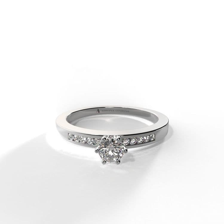 Anillo irlanda circón 3,2 mm al carre