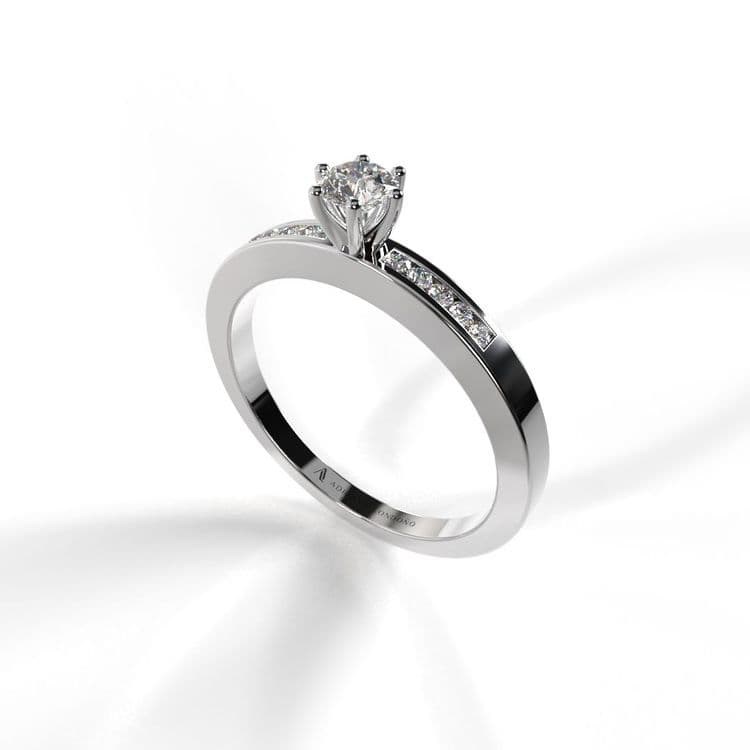 Anillo irlanda circón 3,2 mm al carre