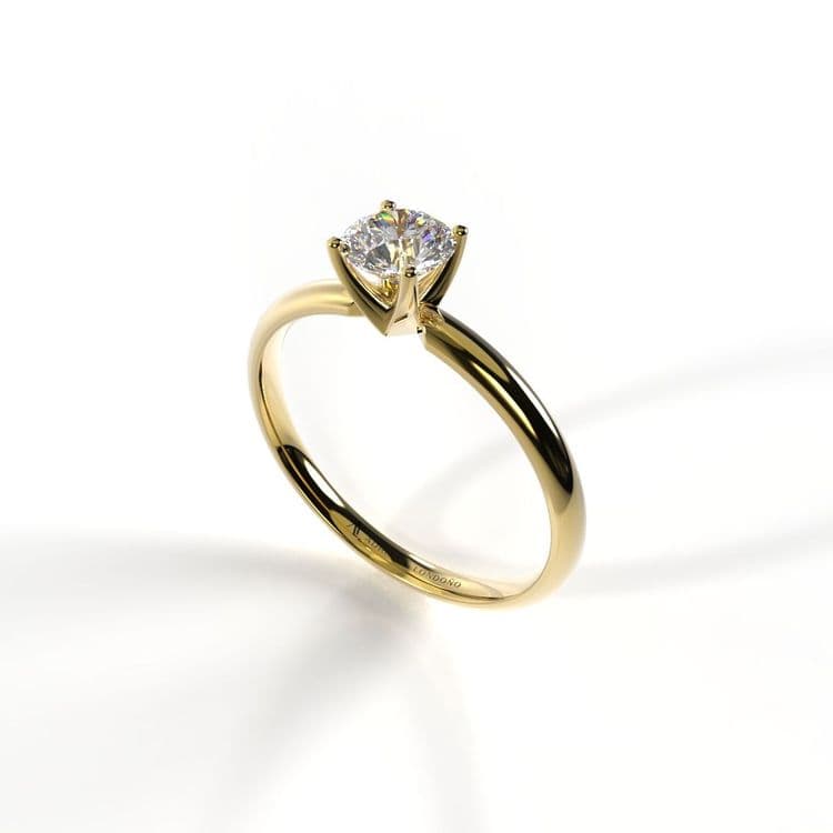 Anillo solitario tokio diamante de laboratorio 0,30 cts