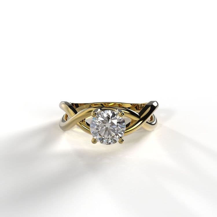Anillo solitario osaka diamante de laboratorio 0,46 cts