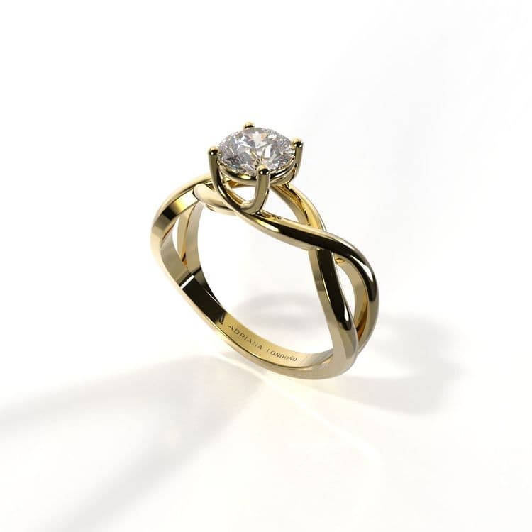 Anillo solitario osaka diamante de laboratorio 0,46 cts