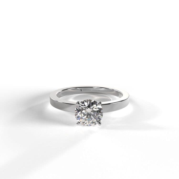 Anillo solitario pekin brillante de laboratorio 0,48 cts