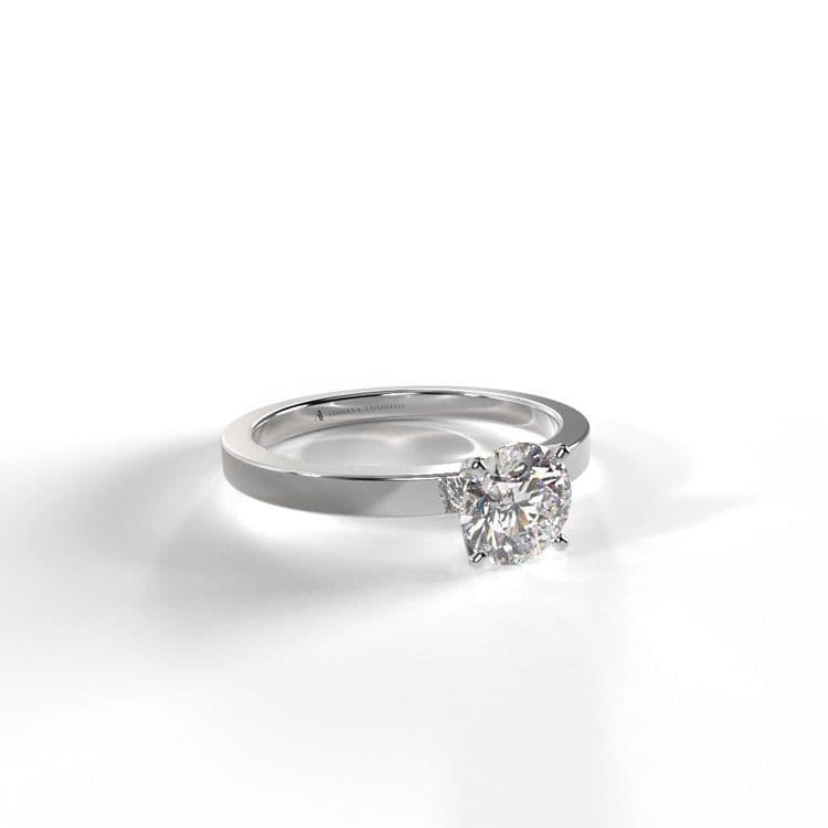 Anillo solitario pekin brillante de laboratorio 0,48 cts