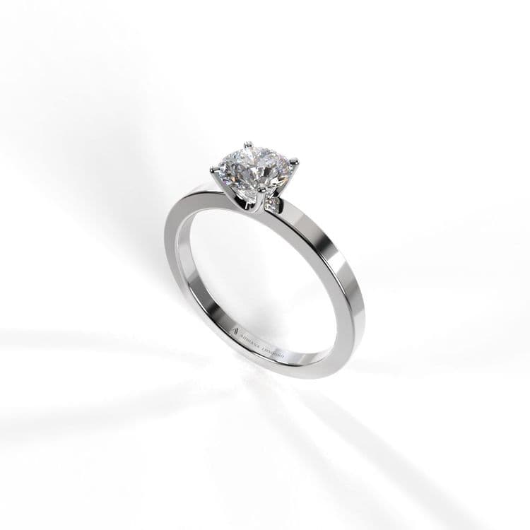 Anillo solitario pekin brillante de laboratorio 0,48 cts