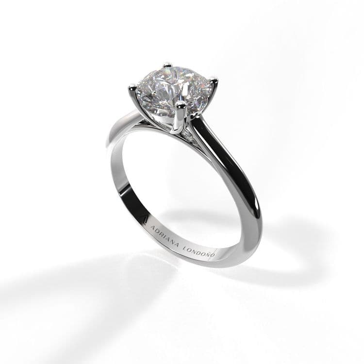 Anillo solitario bruselas diamante de laboratorio 0,70 cts