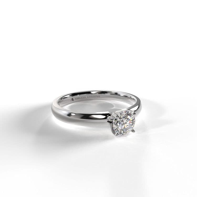 Anillo tokio solitario circón 4,5 mm