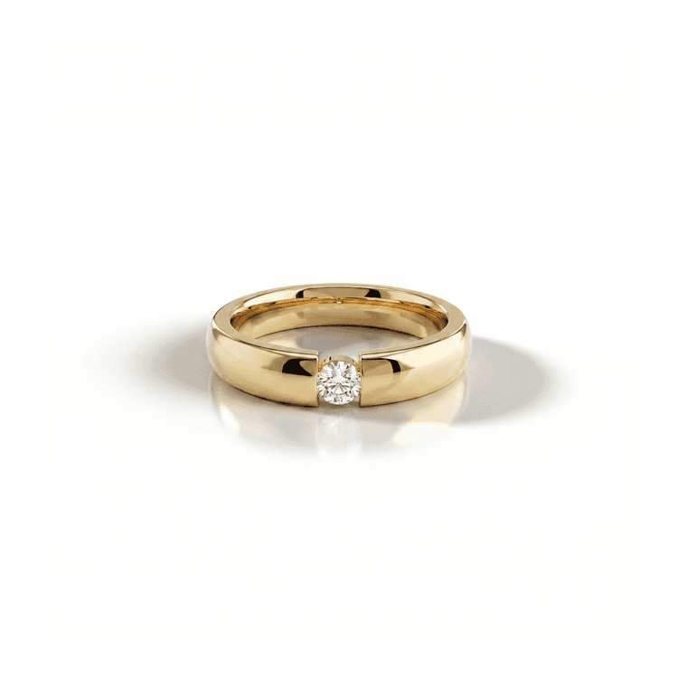Anillo moscu 0,10 cts bisel