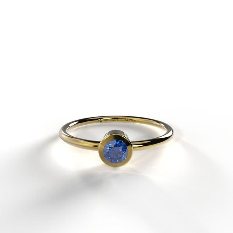 Anillo solitario boho 0,14 cts