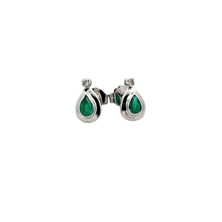 Topos esmeralda y diamante al bisel 10 mm