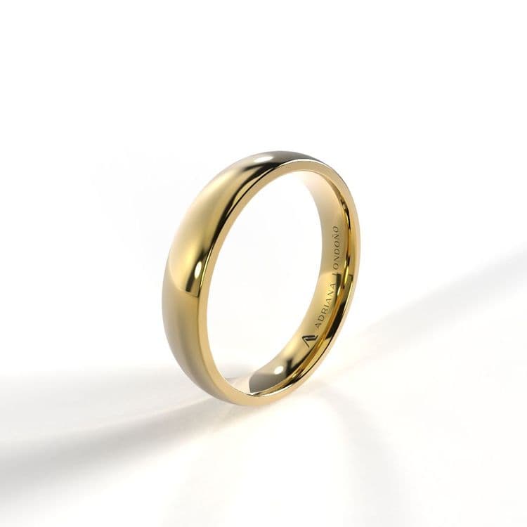 Argolla media caña 4mm confort