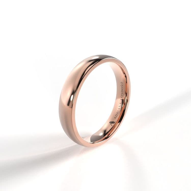 Argolla media caña 4mm confort