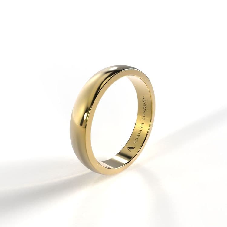 Argolla media caña 4mm