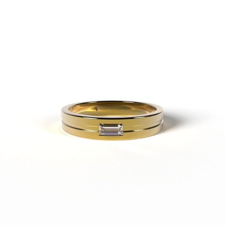 Argolla canal central 0,13 cts 