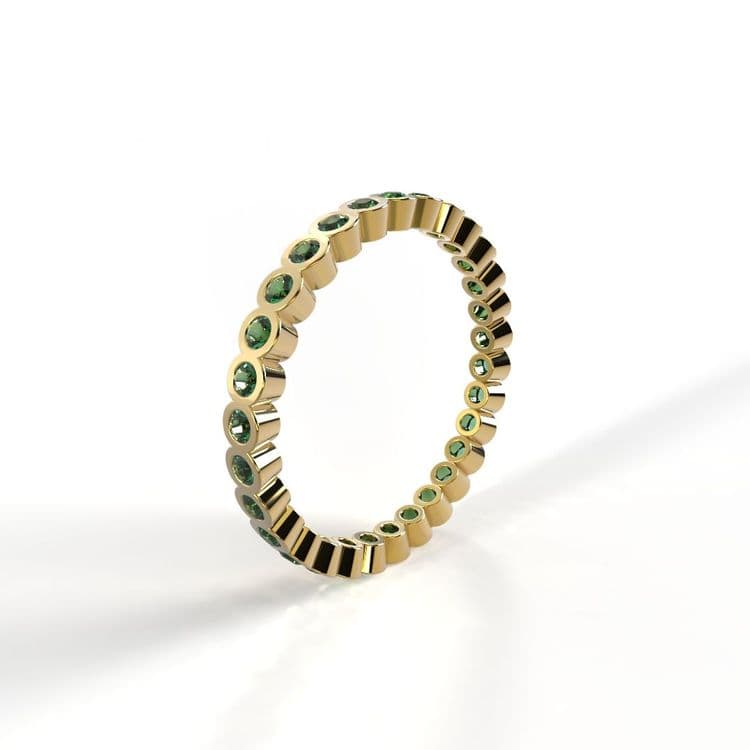 Argolla al bisel sin fin 0,44 cts