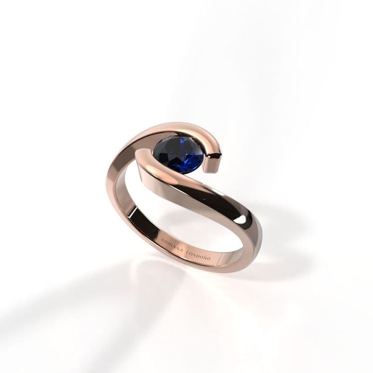 Anillo solitario oporto 0,25 cts