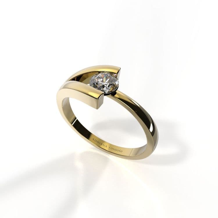 Anillo solitario viena 0,25 cts