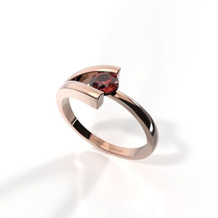 Anillo solitario viena 0,25 cts