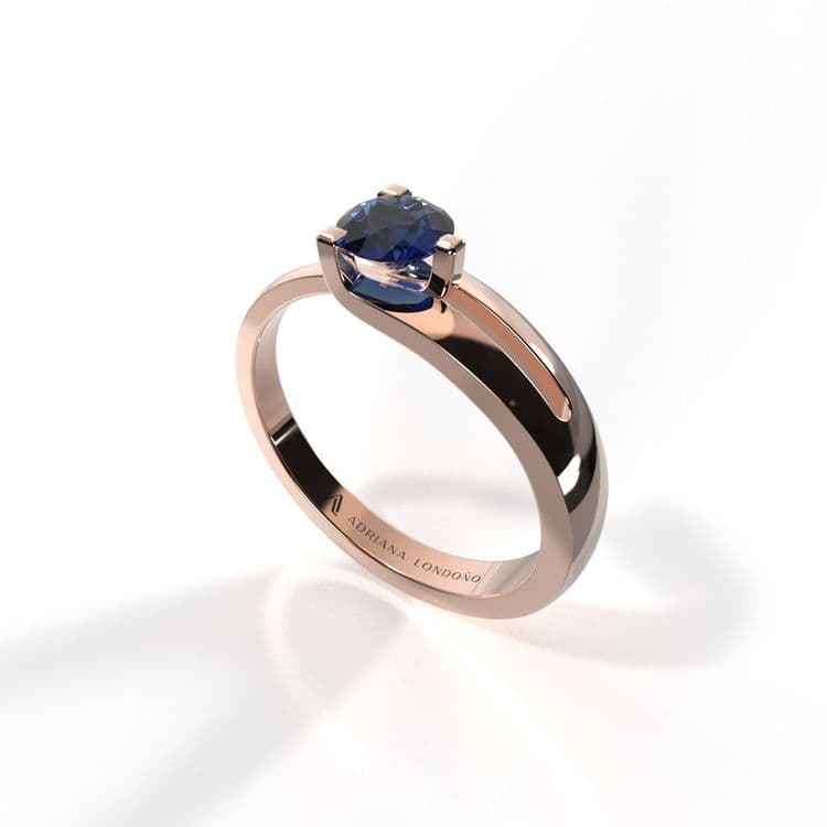 Anillo solitario brazil 0,30 cts