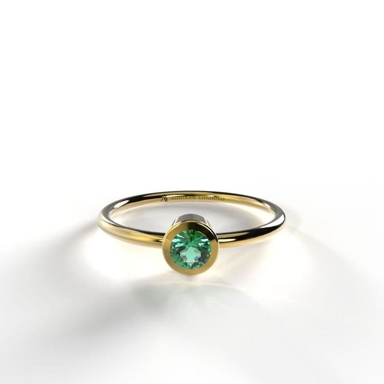 Anillo solitario boho 0,10 cts