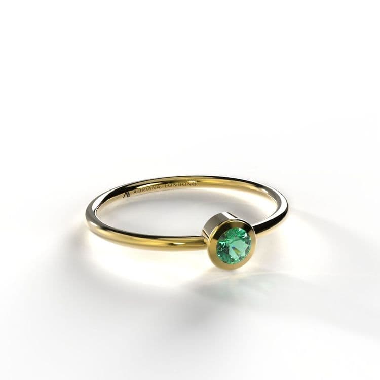 Anillo solitario boho 0,10 cts